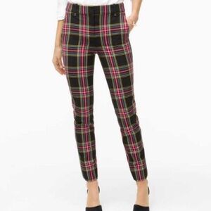 NWT J. Crew Ruby Full Length Pants Tartan Plaid size 0